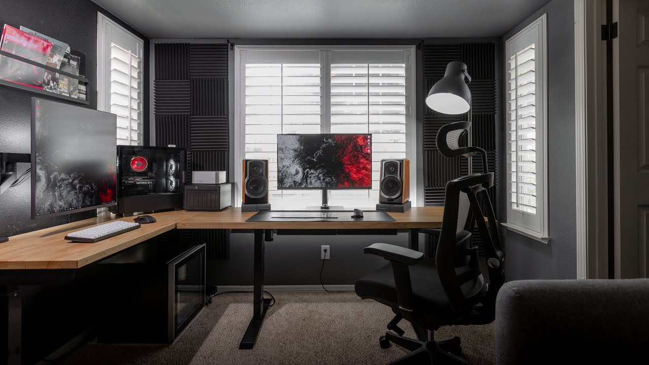 My Clean & Minimal Desk/Home Office - 2022 Setup Tour 