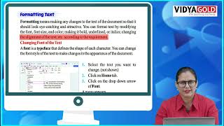 Ch 4 | Vidya Gold | Computer | Class 3 | Word Processor (MS Word) | For children