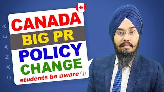 CANADA BIG PR POLICY CHANGE - Students Be Aware | STUDY VISA UPDATES 2024 | USA CANADA UK