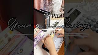 Cash stuffing for sinking funds or year-end savings 🎶