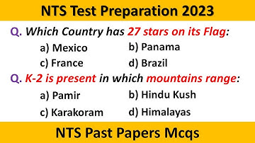 NTS Test Preparation 2023 | NTS Past Papers Questions | NTS Preparation 2023 | NTS Past Papers Mcqs