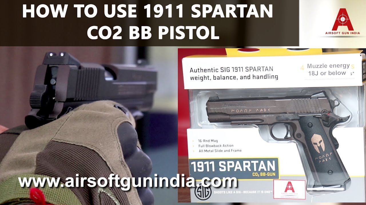 How to use Sig Sauer 1911 Spartan Full Metal Blowback CO2 BB Pistol