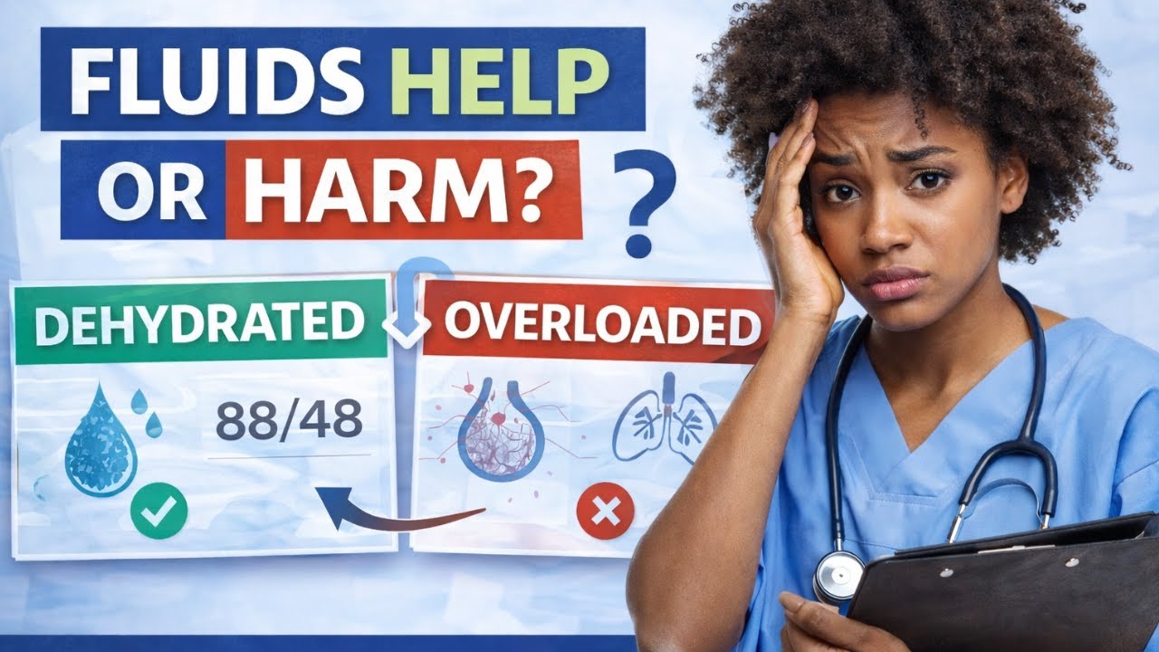 Fluid Balance on the NCLEX: When Fluids HELP vs HARM (Stop Guessing)