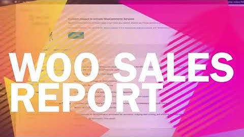Woo Sales Report - Plugin Demo