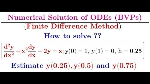Finite Difference Method: How to solve ODE numerically using FDM based on central difference scheme.