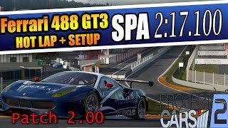 This is my setup for the ferrari 488 gt3 at spa on project cars 2
using a t300. more video's like and subscribe cheers.