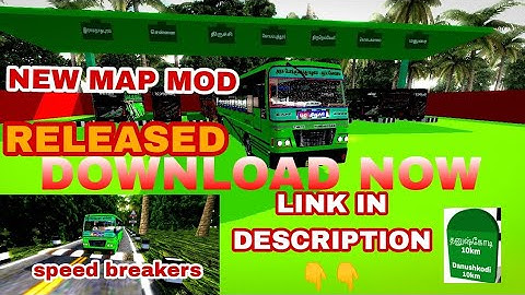 NEW TN RAMESHWARAM TO DHANUSHKODI MAP MOD RELEASED FOR BUS SIMULATOR INDONESIA 🤩