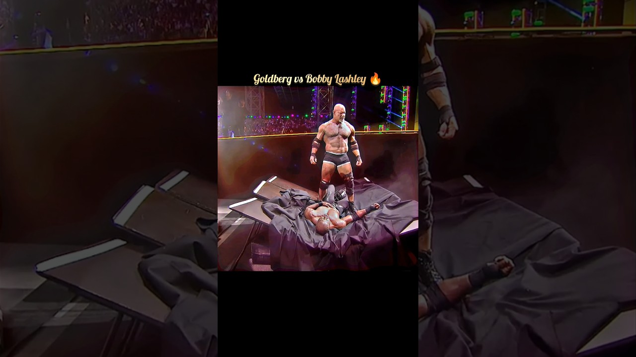 Goldberg vs Bobby Lashley 🔥|