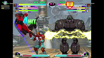 MvC2: Beats - Dhalsim + RP Crossup to Yoga Strike 100% Sequence (Match Start) .:2.20.25:.