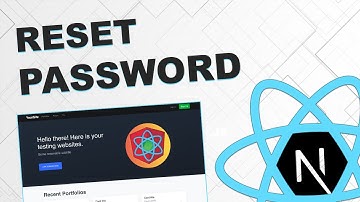 Reset a password with React/Next.js & Node