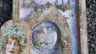 Stamperia Hortensia Secret Garden with Dali Graham tutorial