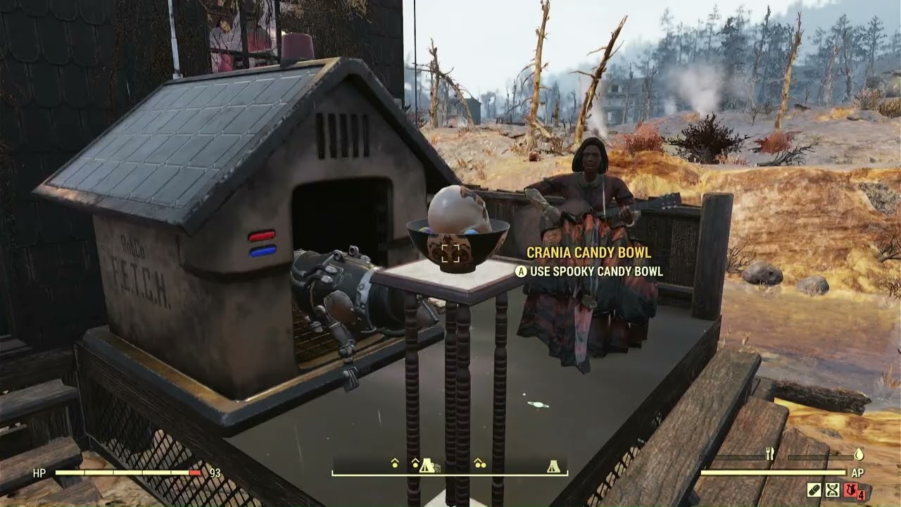 Halloween: Build a Candy Bowl and Give Out Candy from Your CAMP | Fallout 76 Challenge
