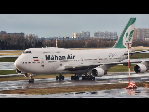 Mahan Air Boeing 747-400 | Flight from Moscow to Tehran