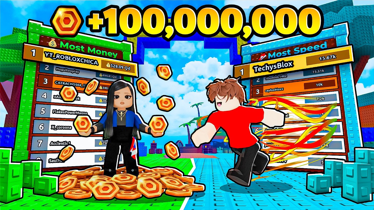 I Duel the RICHEST YOUTUBER for 1,000,000 TOKENS in Escape Tsunami ft. Techy