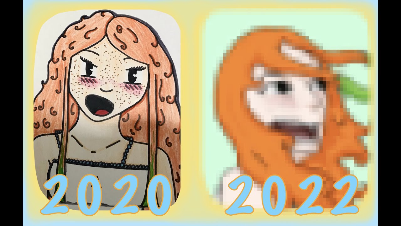 Redrawing My Old Art - Part 2 - YouTube