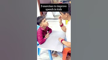 Try these 3 simple exercises to improve speech in kids with speech challenges #speechtherapy #yt