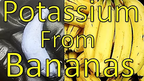 Potassium Metal From Bananas!