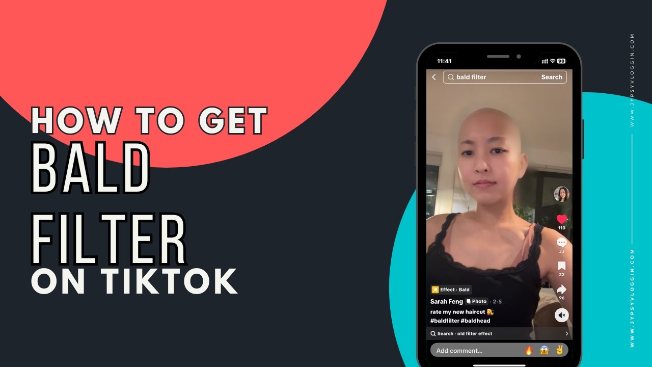 How To Get Bald Filter On TikTok - YouTube