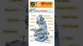 Milling Machine and it's type #automobile #machine #engineering #workshop  #exam #cet #yt #trending