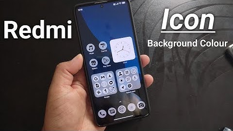 How to change apps icon colour in redmi/poco | icon background Colour change