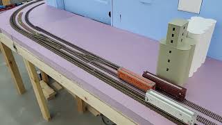 K & W HO Scale Model Railroad, Construction Update #8 - First structure/tracks in Holly, Colorado