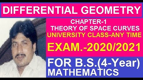 THE FRENET-SERRET THEOREM (FORMULAE)