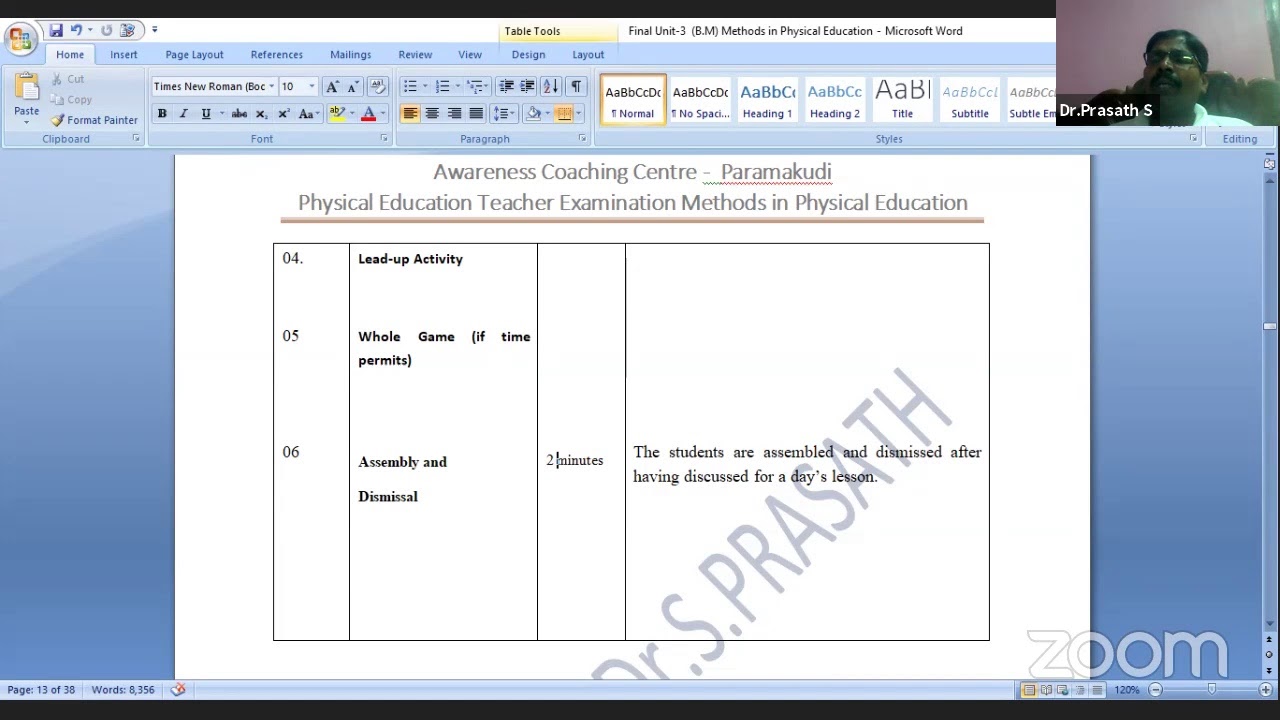ACC - PMK Methods in Physical Education