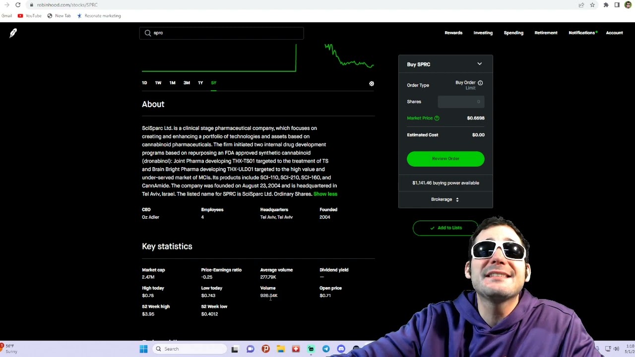SciSparc $SPRC Small Marketcap GEM! Next to Pump!?
