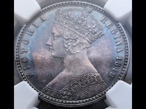 1849 G.Britain Godless florin 1849年 イギリス ゴッドレス