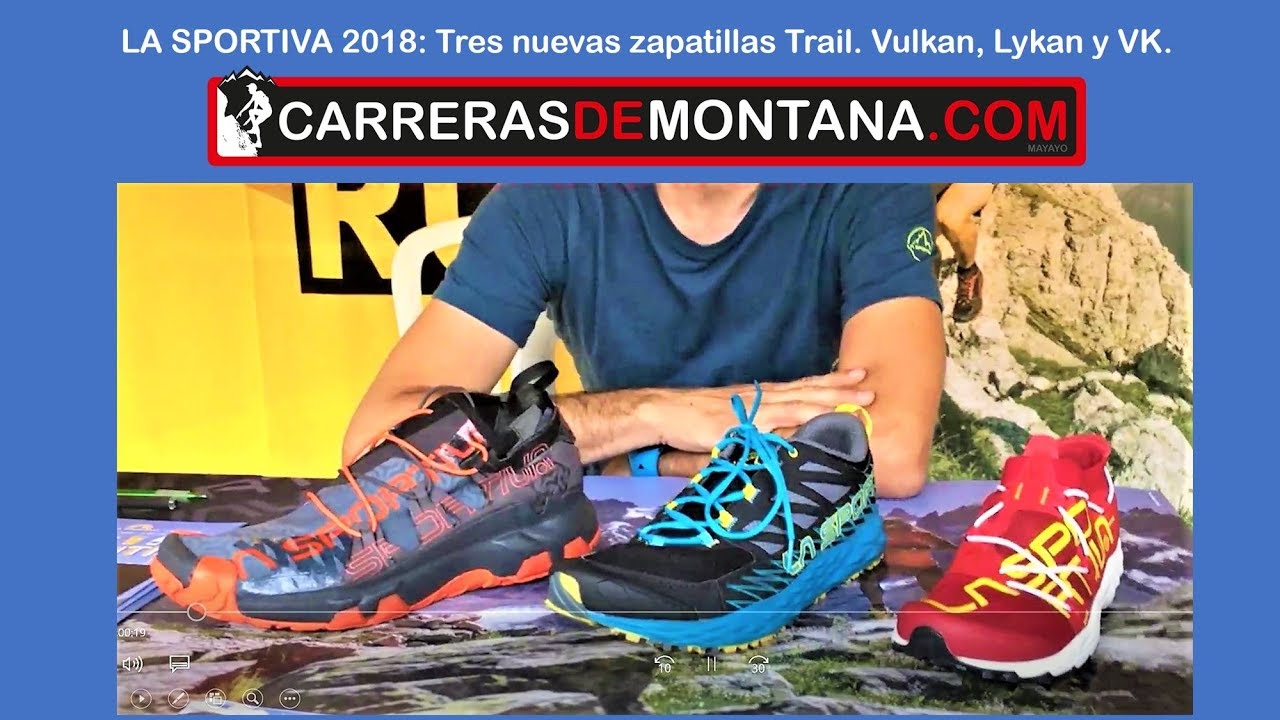 La 2018 Nuevas zapatillas trail running Vulkan, Lykan y VK - YouTube