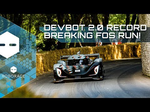 RECORD Setting 162kph Autonomous Run at Goodwood FOS | Roborace