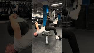 Anchored Single Leg Weighted Cross Bench Sit Up