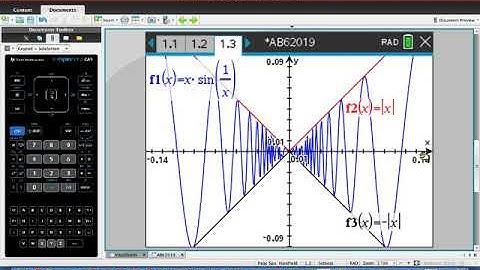 Squeeze Theorem for Limits on the TI-Nspire CX Graphing Calculator