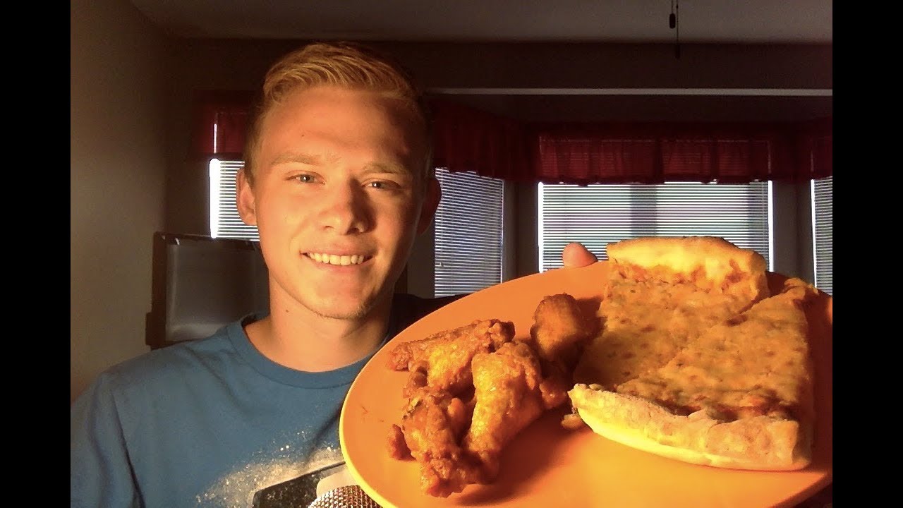 ASMR Eating Sounds And Ramble 2 *Pizza and Wings*