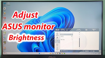 How to reduce brightness on asus monitor