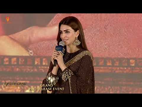 Actress Kriti Sanon Speech At Adipurush Pre Release Event | TFPC