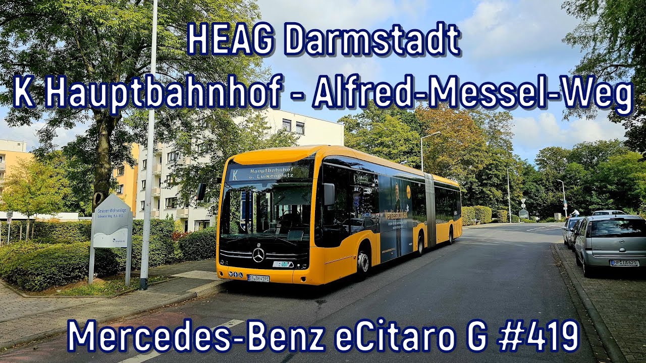 HEAG Darmstadt - Linie K, Mercedes-Benz eCitaro G #419