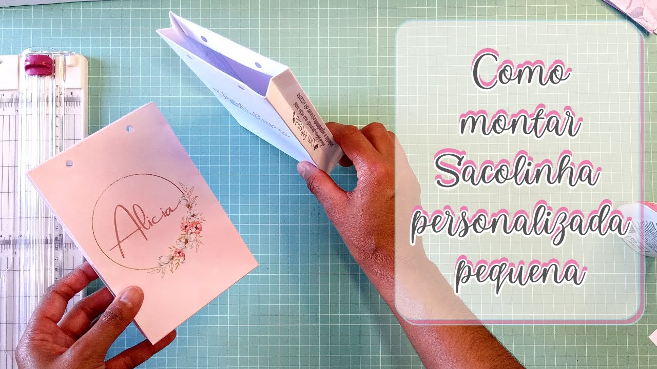 Como montar sacolinha pequena personalizada