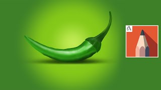 Part-1  Green Chilli Drawing in Autodesk Sketchbook screenshot 2