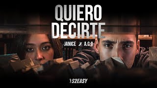 Video thumbnail of "JANICE- Quiero Decirte Ft. A.C.O"