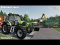 Soil Preparation with Deutz-Fahr, Harvesting Corn with Claas Lexion │Ellerbach│FS 19│Timelapse#07