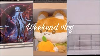 Chill weekend vlog ~ | pulling for Arlecchino, organising, introvert diaries part 2