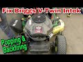 How To Fix A Briggs V-Twin Intek Engine That Is Popping and Backfiring (Camshaft Replacement)