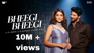 Bheegi Bheegi Official Music Video  A.R. Ameen, A.R. Rahman, Jasleen, Dulquer, Mrunal & Irshad Kamil