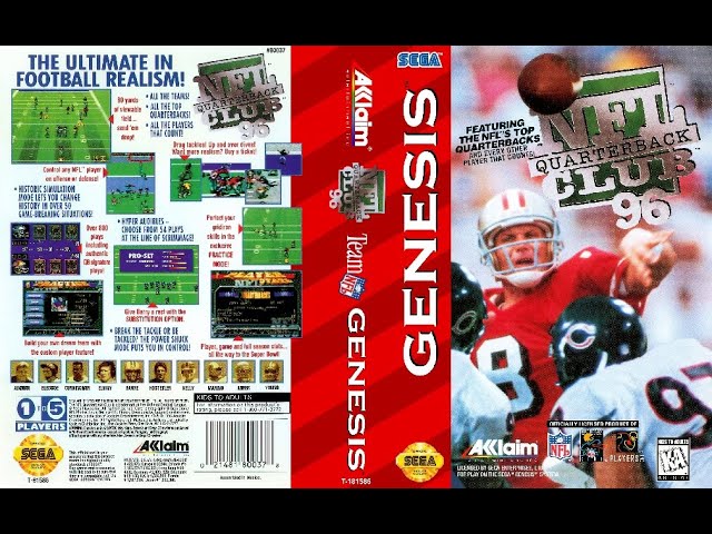 NFL Quarterback Club 96 (Sega Genesis) - Buffalo Bills at Miami Dolphins -  YouTube