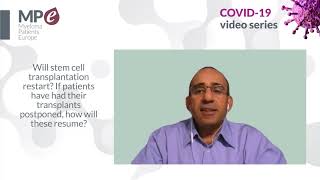 MPE COVID-19 video series | Stem cell transplantation and COVID-19