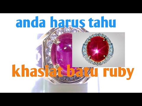 Khasiat batu ruby dan manfaatnya