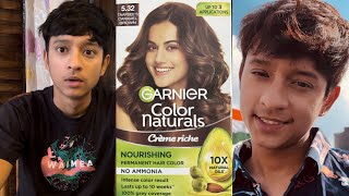 Garnier Natural hair color at home |Shade no. 5.32 Caramel Brown | #beautyface  #beauty  #urbandecay