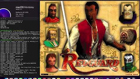 QEMU Classic Retro Games From Install to Play -- The Elder Scrolls Adventures Redguard 3Dfx (1998)