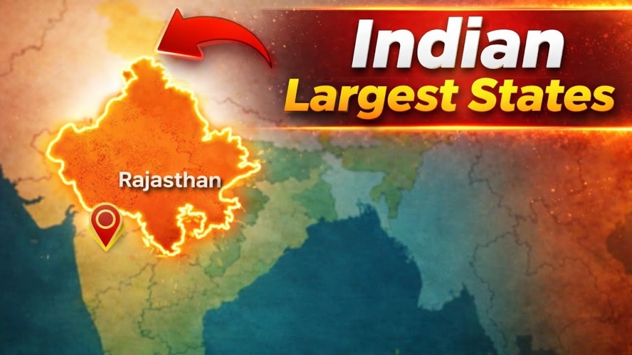 Largest States of India || Top 10 Largest States of India 